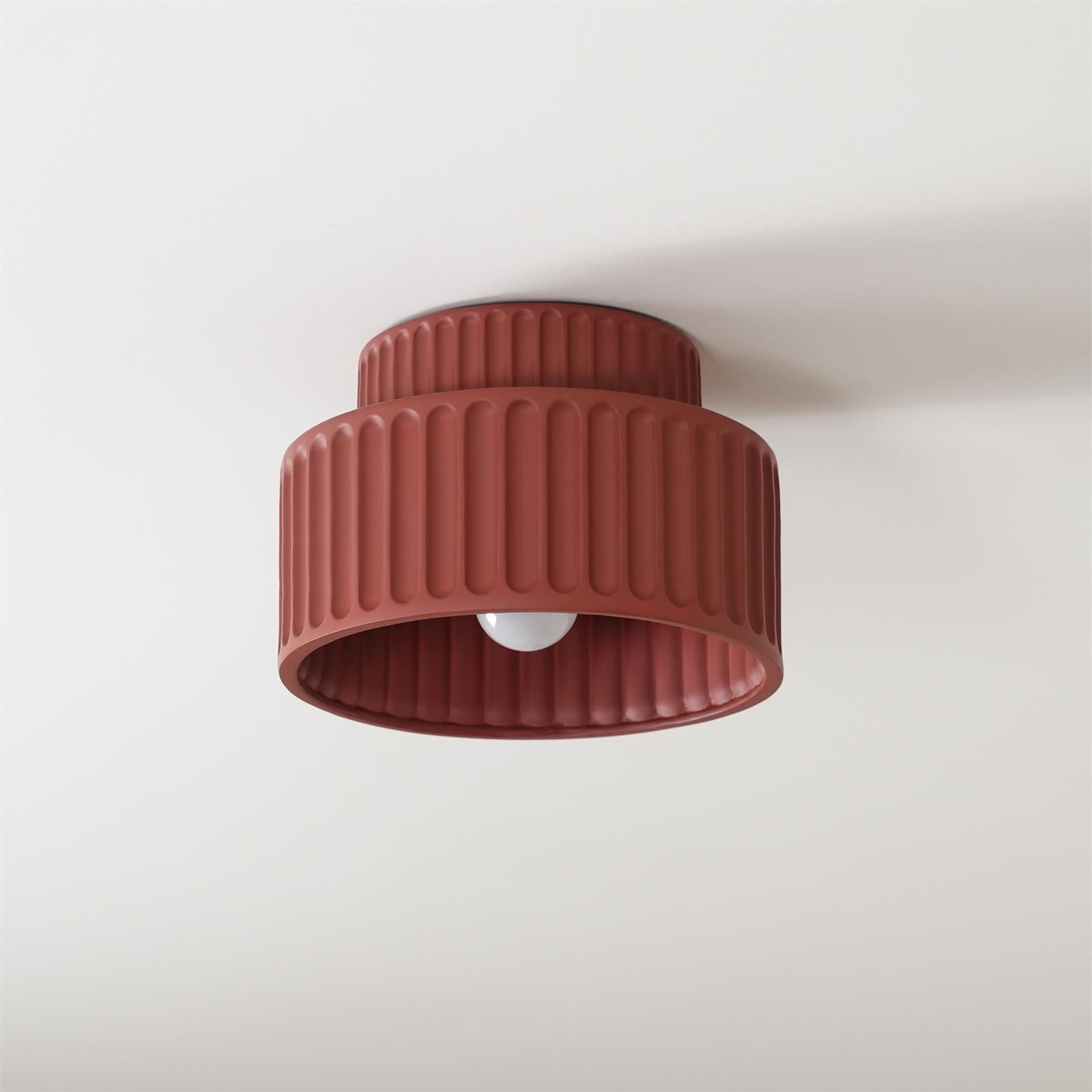 Lucaraine Ceiling Lamp with Pleated Acrylic Shade