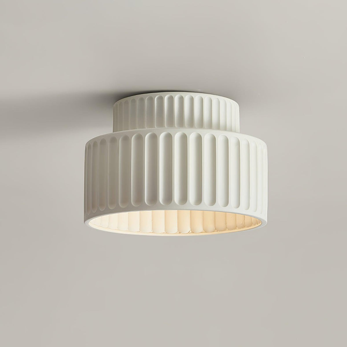 Lucaraine Ceiling Lamp with Pleated Acrylic Shade