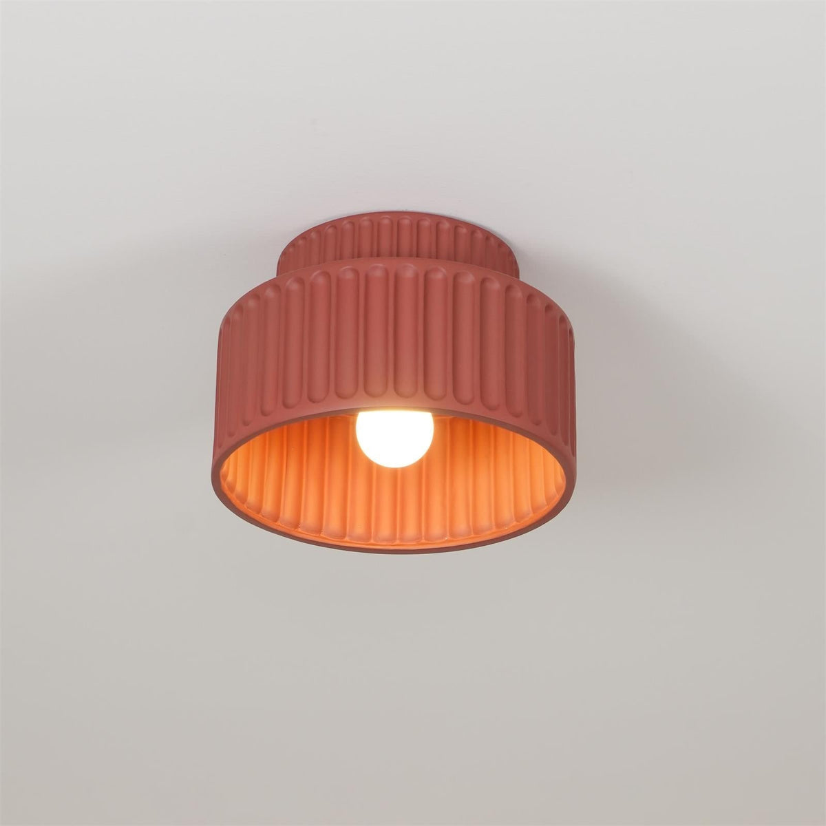 Lucaraine Ceiling Lamp with Pleated Acrylic Shade