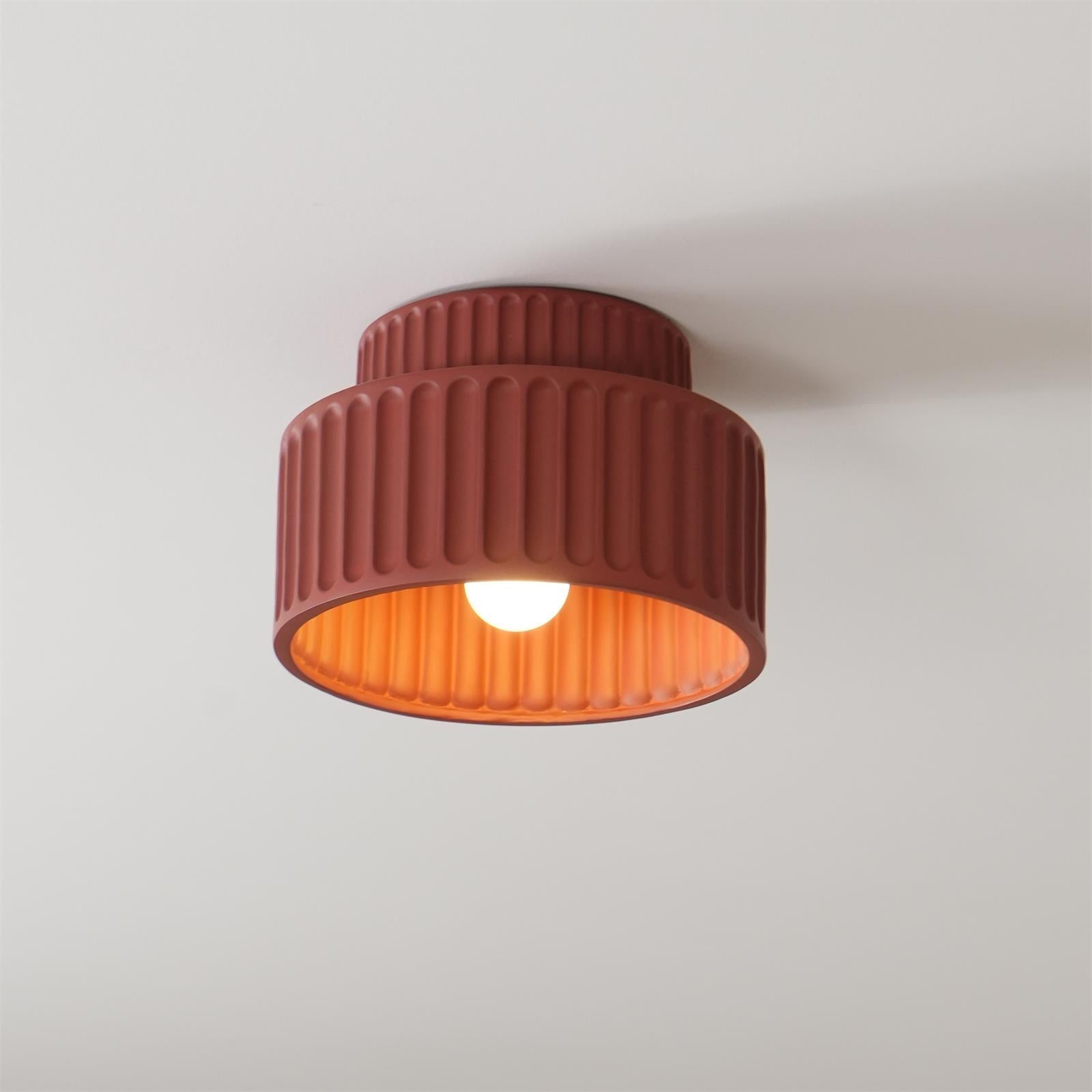 Lucaraine Ceiling Lamp with Pleated Acrylic Shade