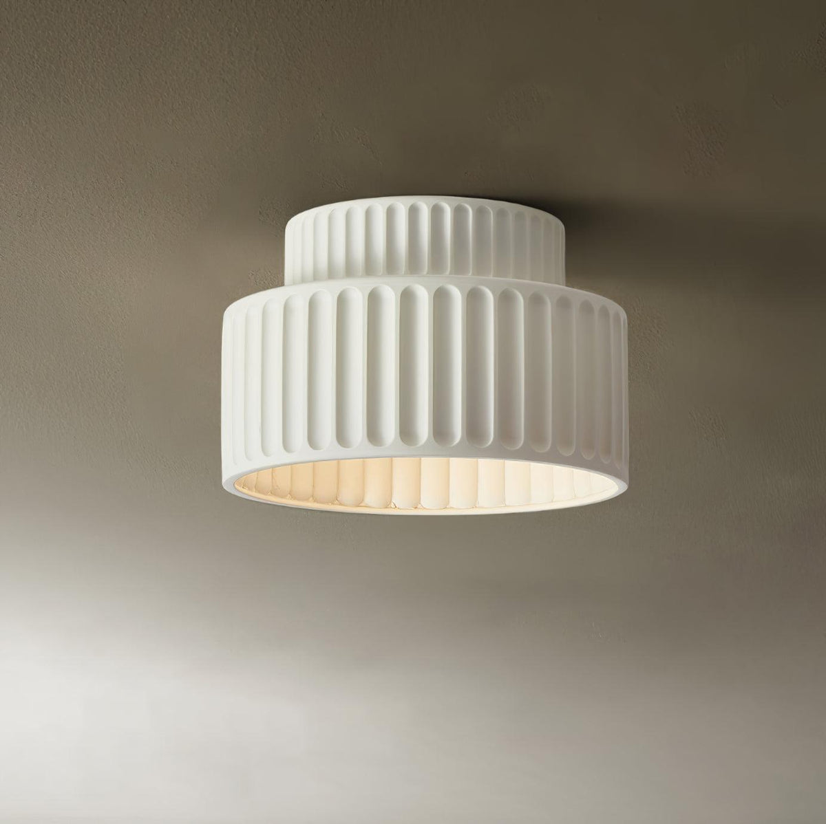 Lucaraine Ceiling Lamp with Pleated Acrylic Shade