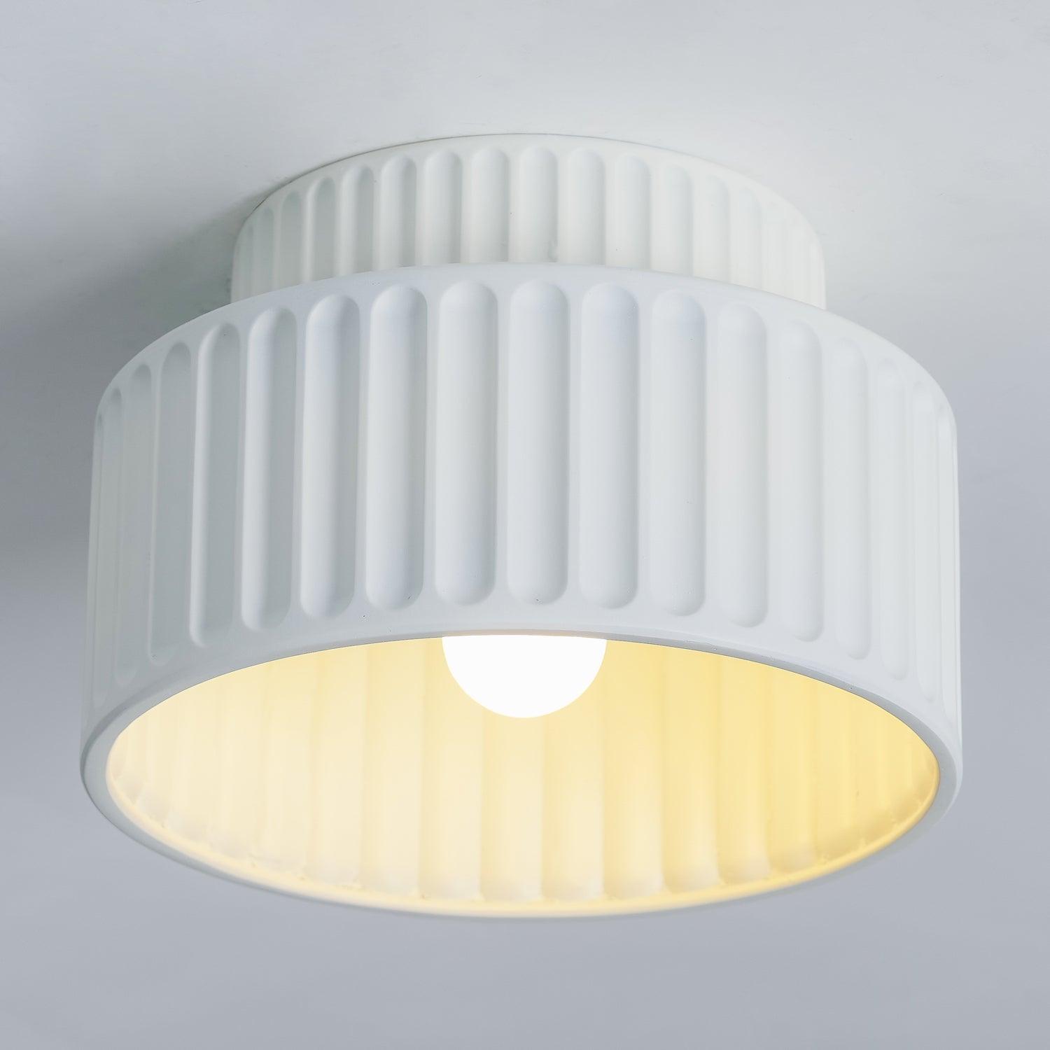 Lucaraine Ceiling Lamp with Pleated Acrylic Shade