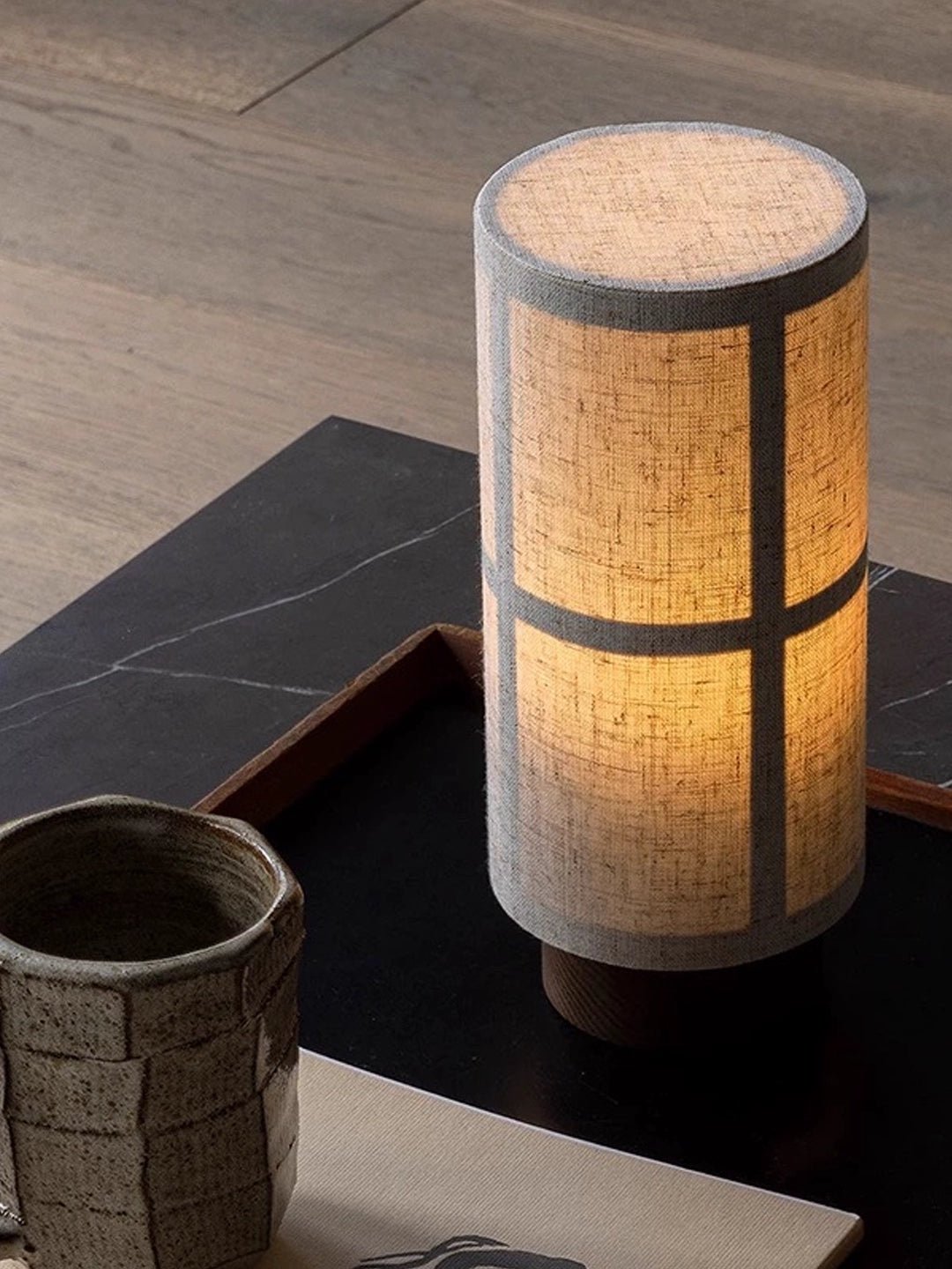 Lior Minimalist Fabric Table Lamp