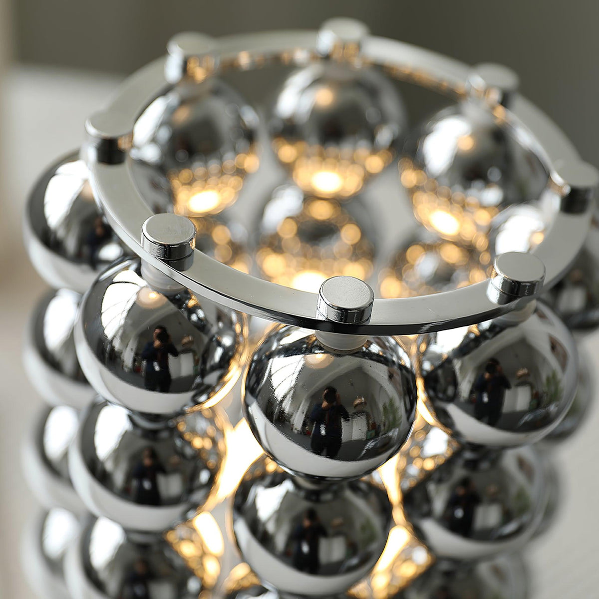 Lirra Steel Futuristic Table Lamp