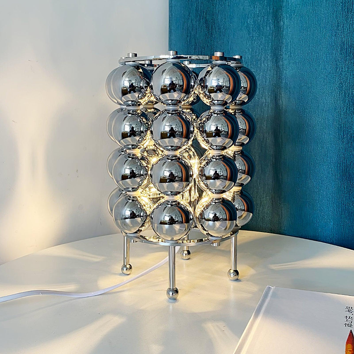 Lirra Steel Futuristic Table Lamp