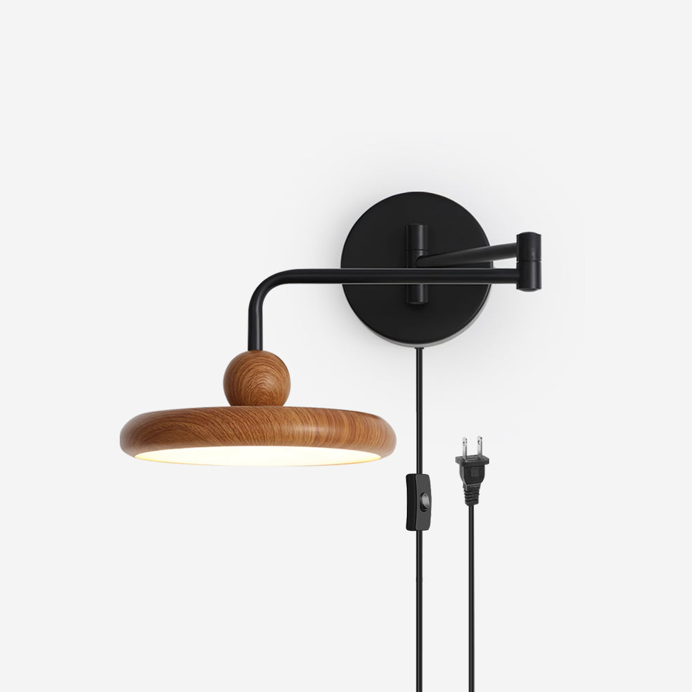 Arden Adjustable Plug-In /Hardwire Wall Lamp - Neutral Decor