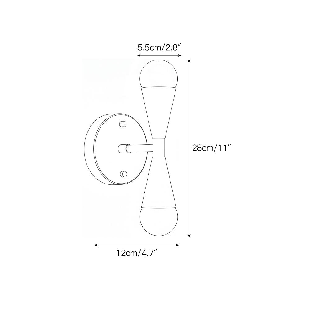 Karma Elvior Brass Double Wall Sconce