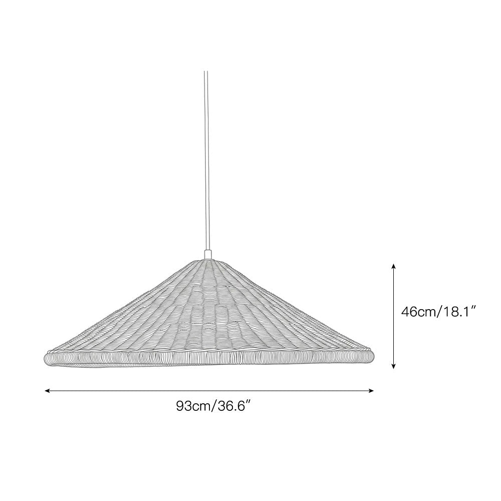 Kasbah Rattan Conical Pendant Lamp