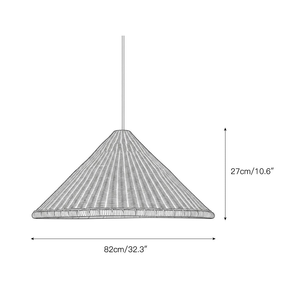 Kasbah Rattan Conical Pendant Lamp