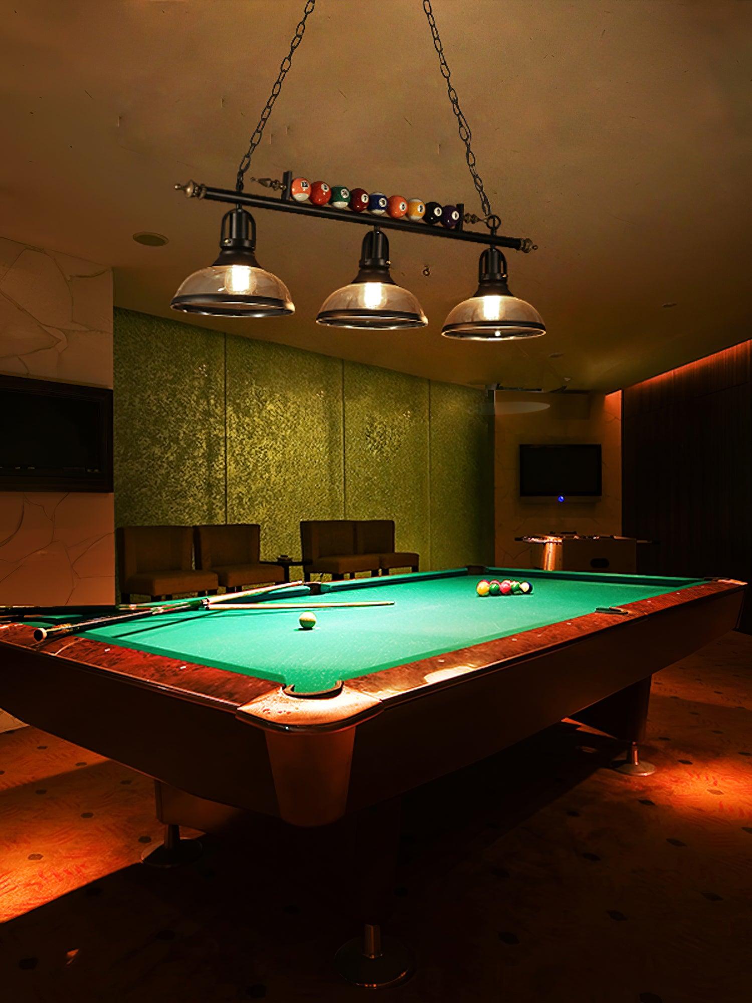 Rivi Chandelier Billiard Ball Black Glass Modern