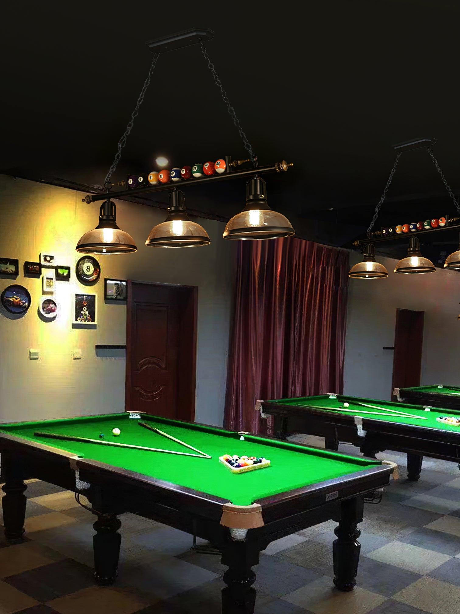 Rivi Chandelier Billiard Ball Black Glass Modern