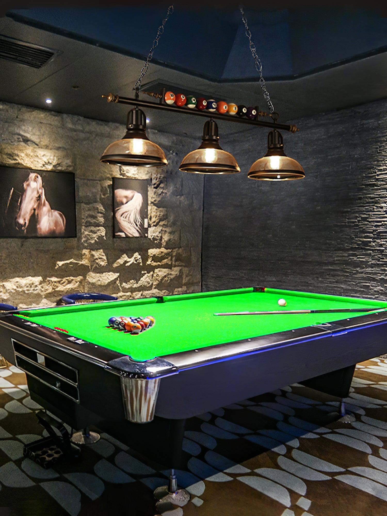 Rivi Chandelier Billiard Ball Black Glass Modern