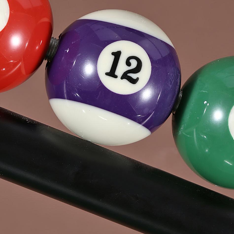 Rivi Chandelier Billiard Ball Black Glass Modern