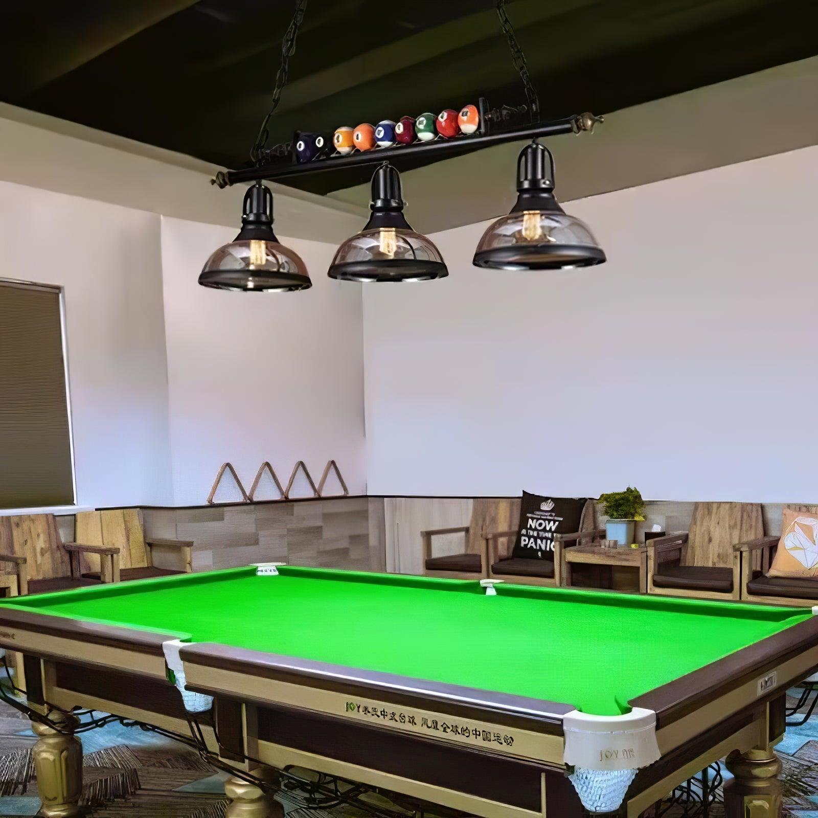 Rivi Chandelier Billiard Ball Black Glass Modern
