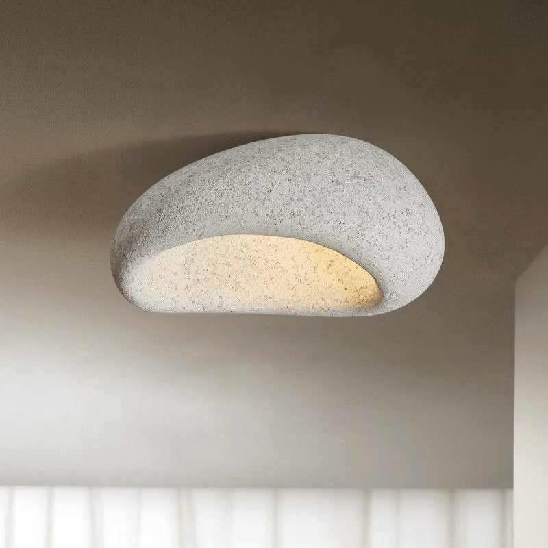 Arlena Ceiling Lamp with Japanese Wabi-Sabi Moon