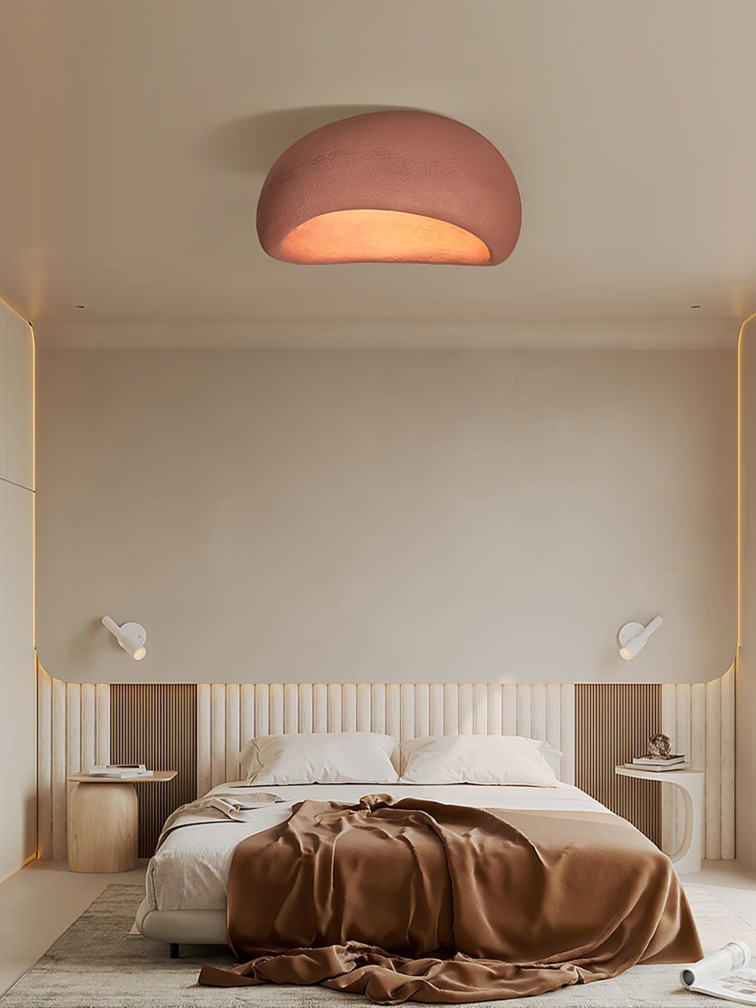 Arlena Ceiling Lamp with Japanese Wabi-Sabi Moon