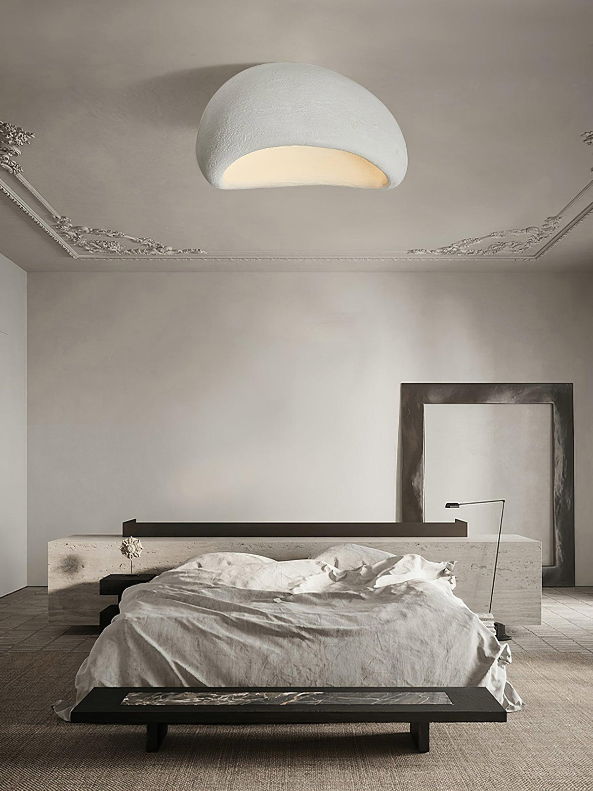 Arlena Ceiling Lamp with Japanese Wabi-Sabi Moon