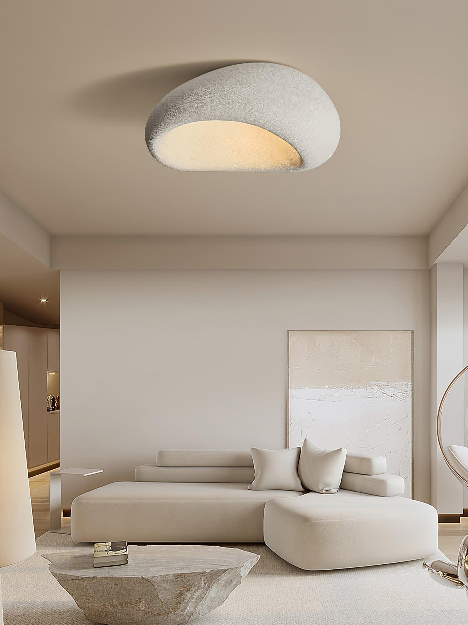 Arlena Ceiling Lamp with Japanese Wabi-Sabi Moon