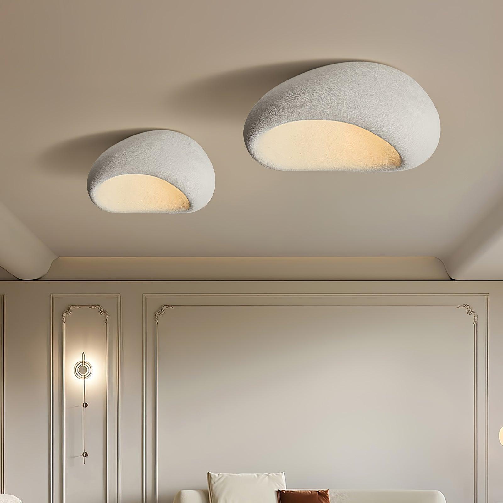 Arlena Ceiling Lamp with Japanese Wabi-Sabi Moon