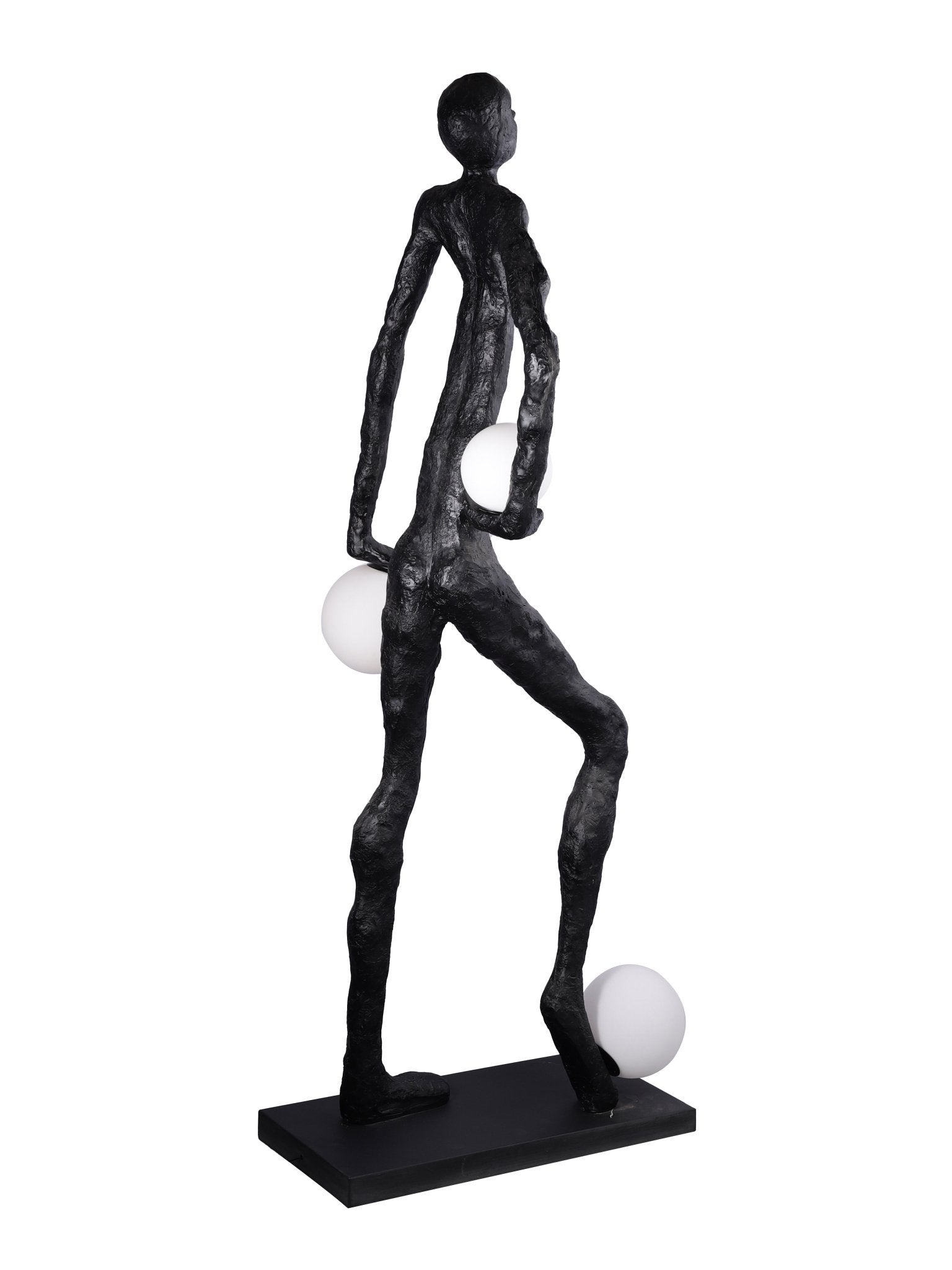 Kaelthos Textured Black Floor Lamp