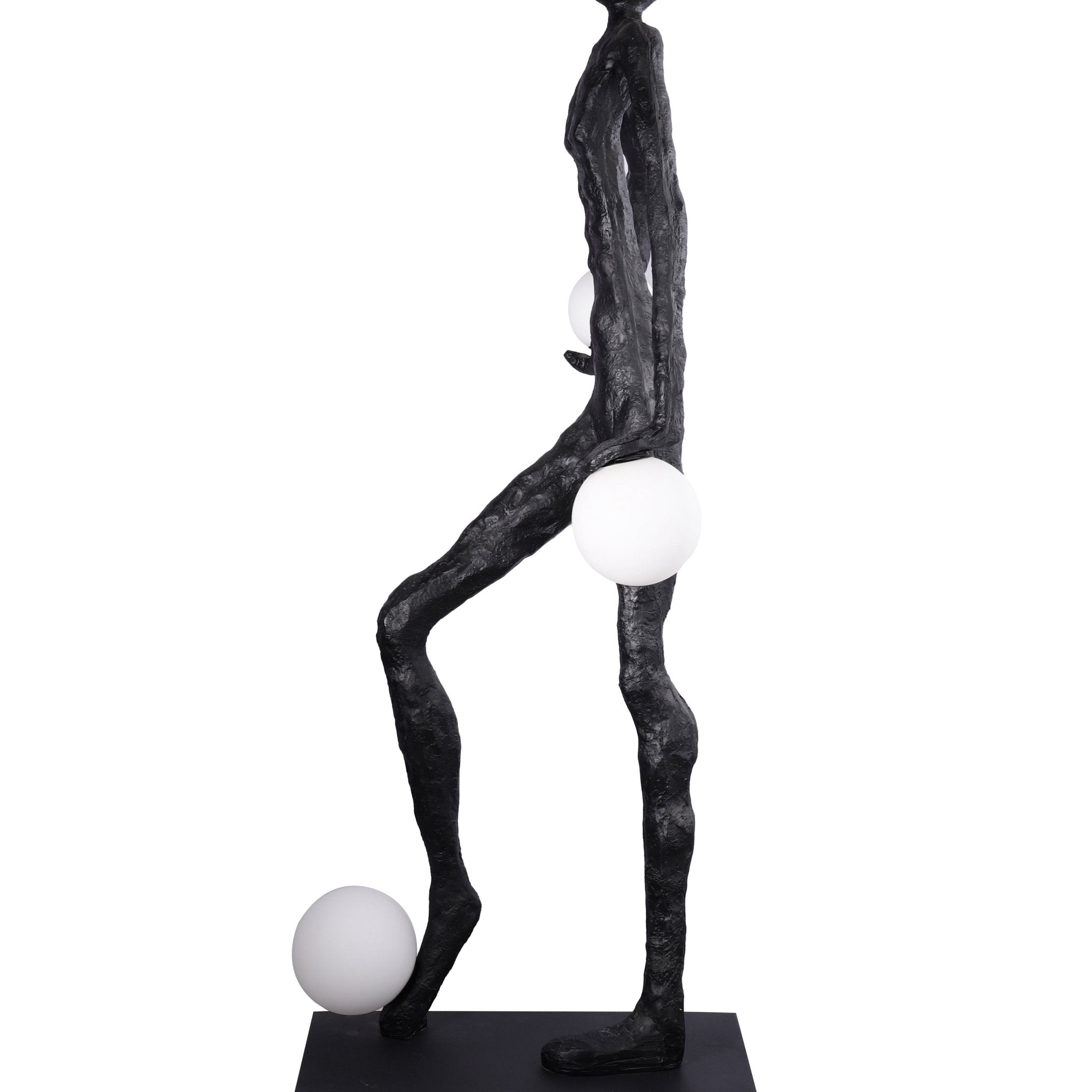 Kaelthos Textured Black Floor Lamp
