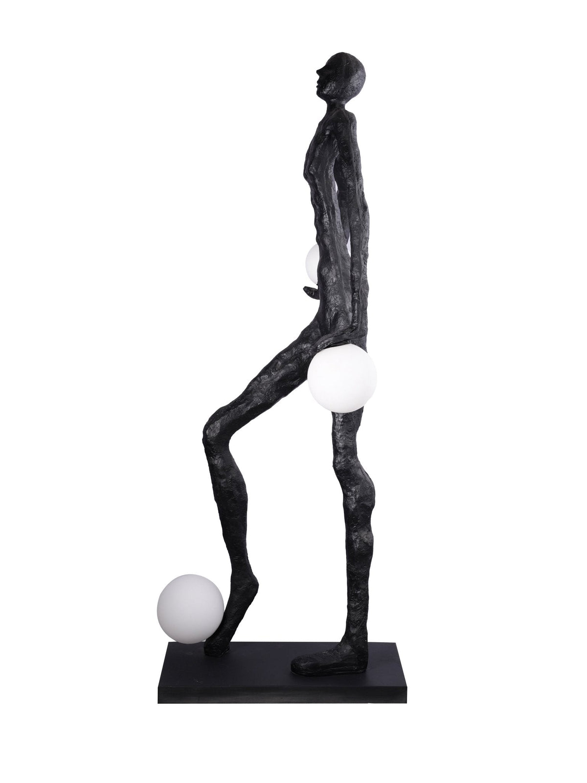Kaelthos Textured Black Floor Lamp