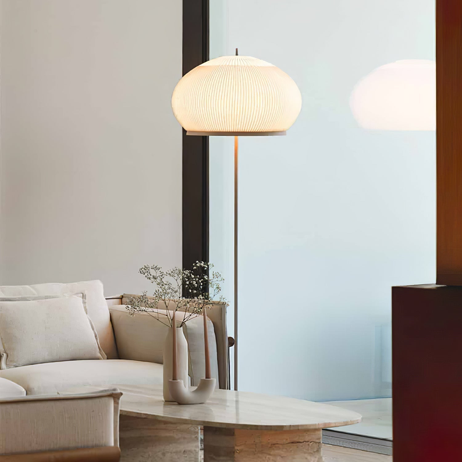 Sorenix Steel Fabric Floor Lamp