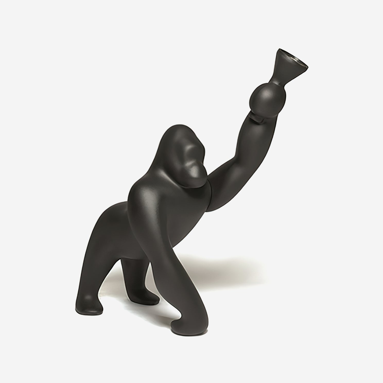 Zasolil Artistic Resin Gorilla Floor Lamp