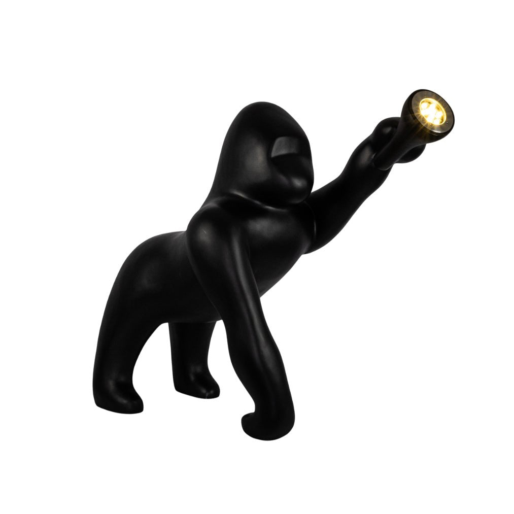 Zasolil Artistic Resin Gorilla Floor Lamp