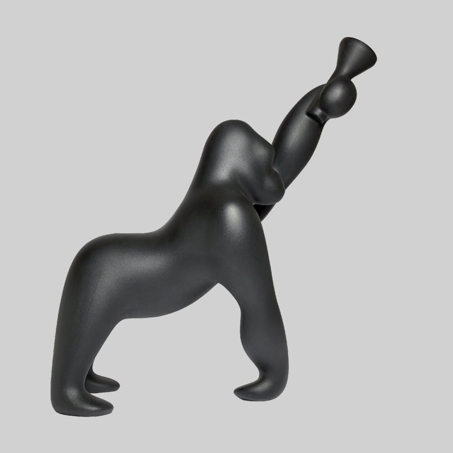 Zasolil Artistic Resin Gorilla Floor Lamp