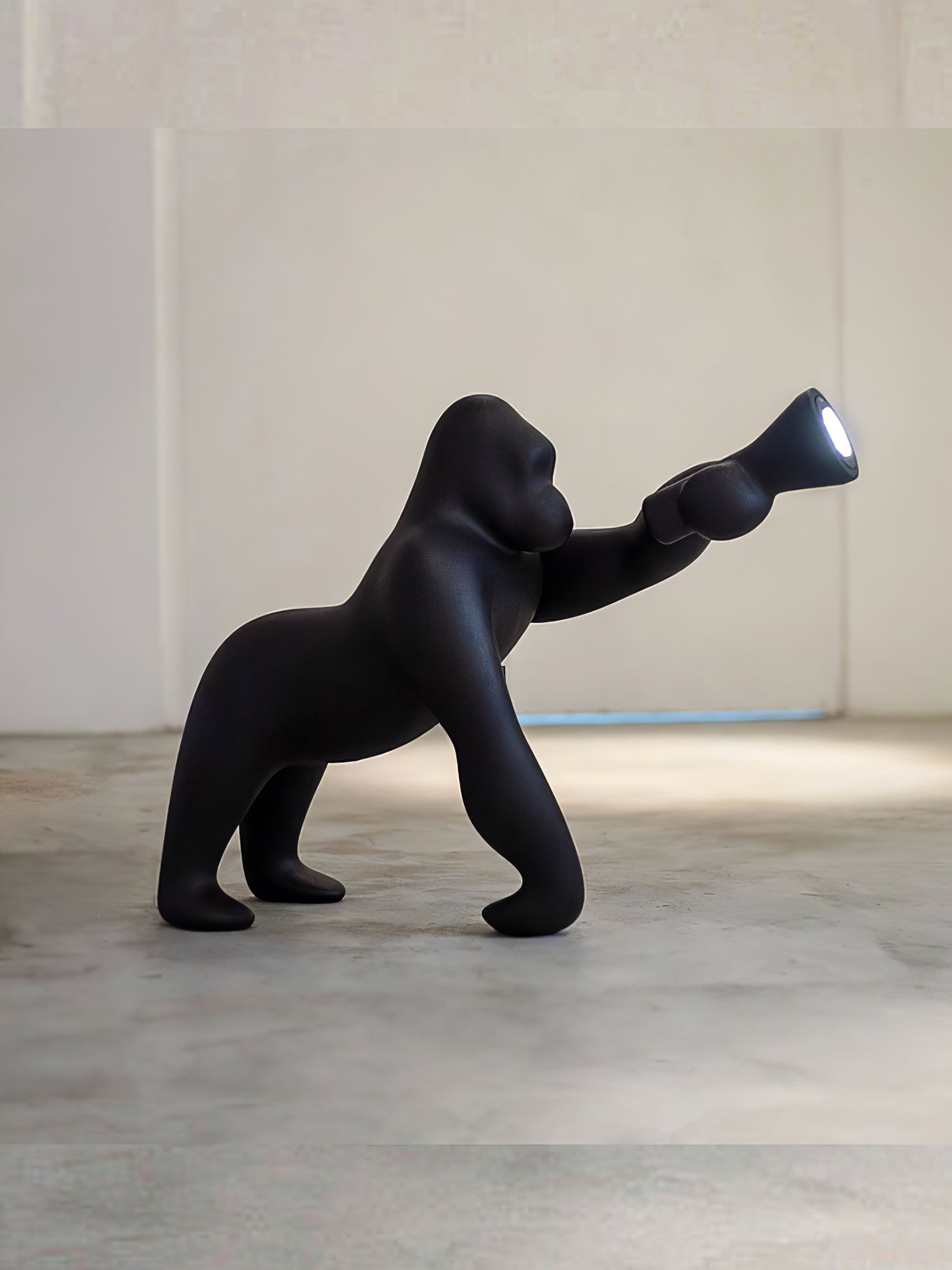 Zasolil Artistic Resin Gorilla Floor Lamp
