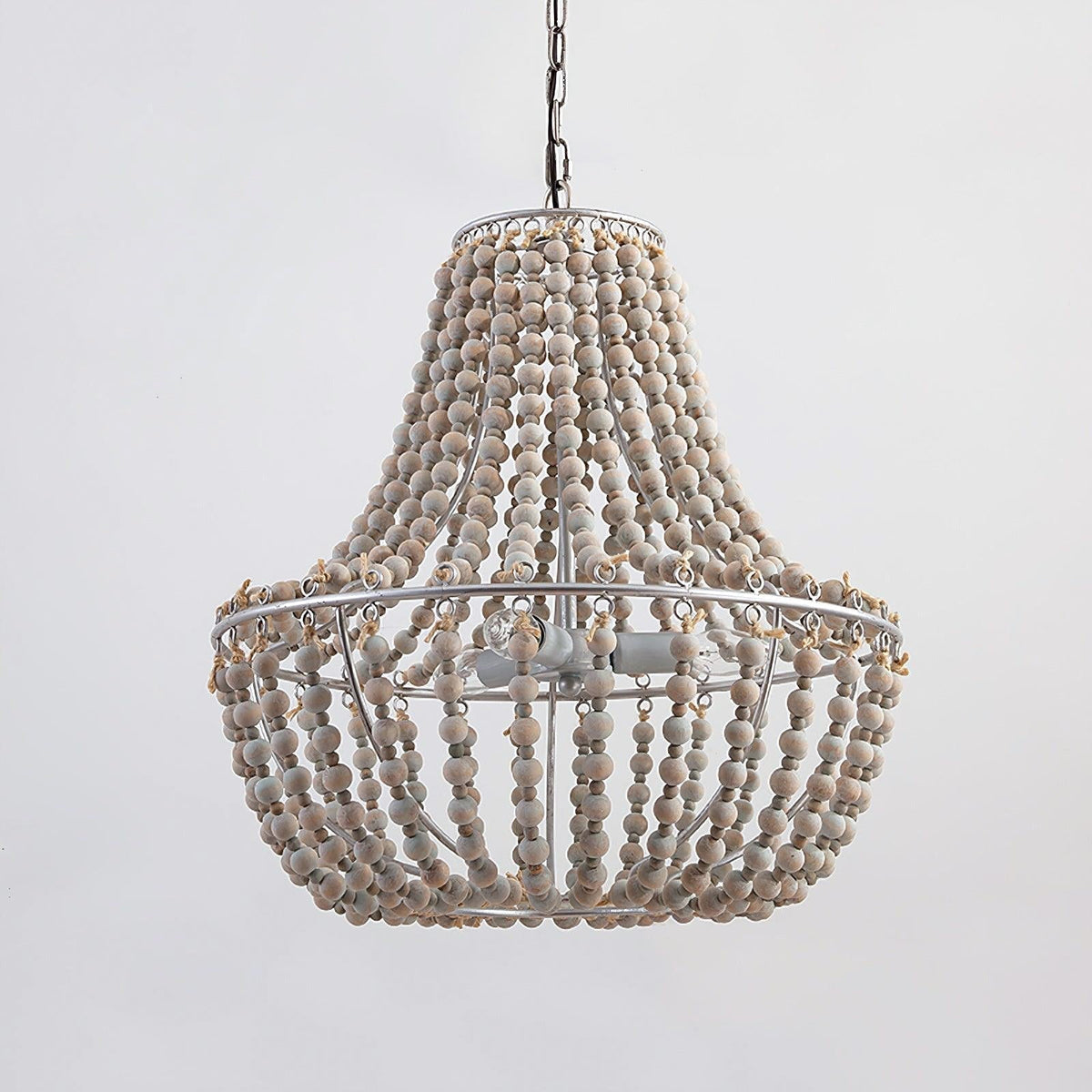 Aglo Chandelier Wood Organic Relaxed