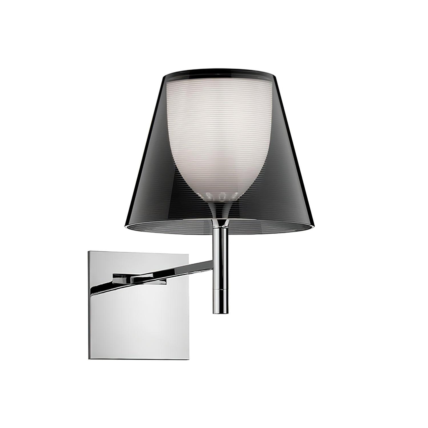 Orsore Chrome Prism Fabric Wall Lamp