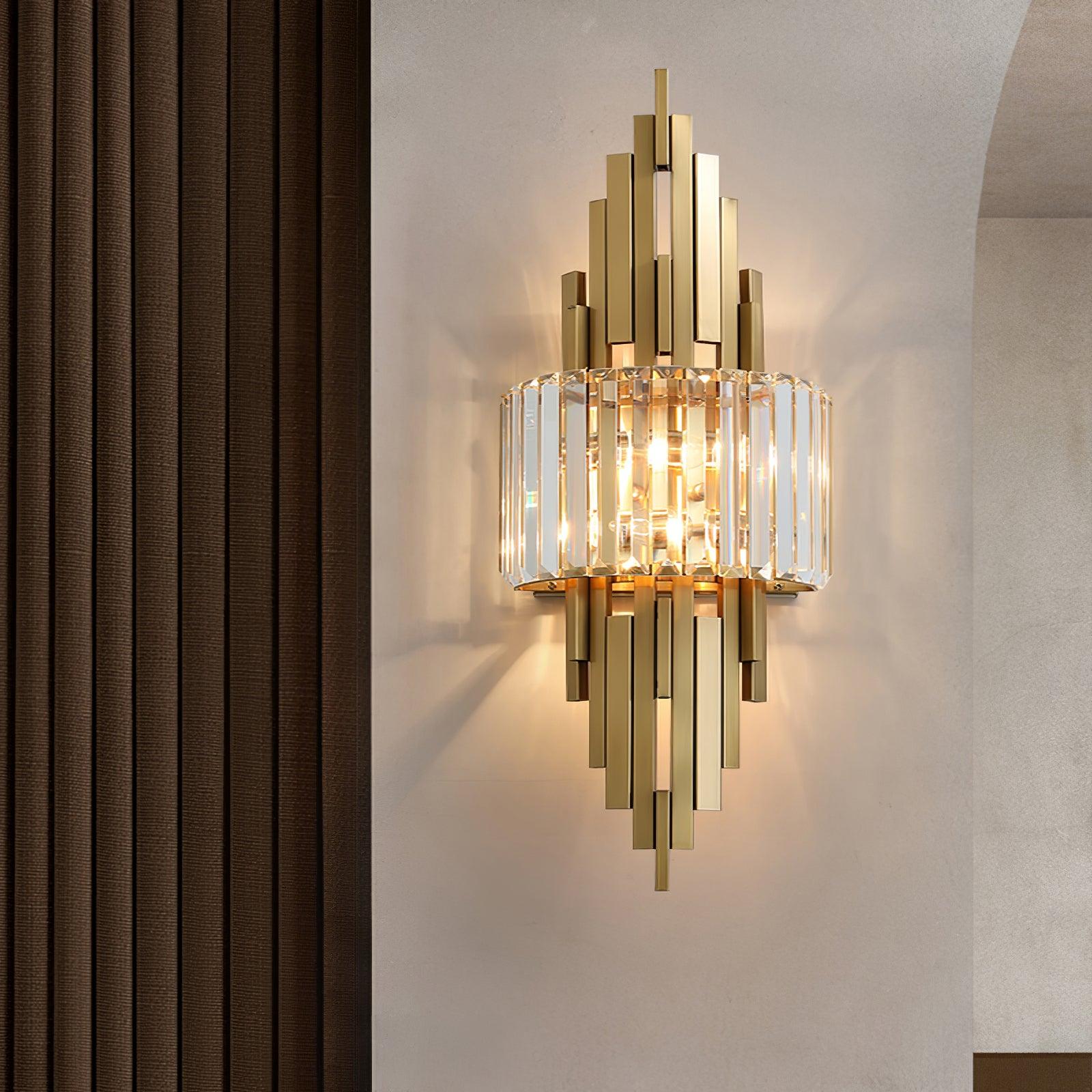 Voveliel Postmodern Luxury Crystal Glass Wall Lamp - Neutral Decor