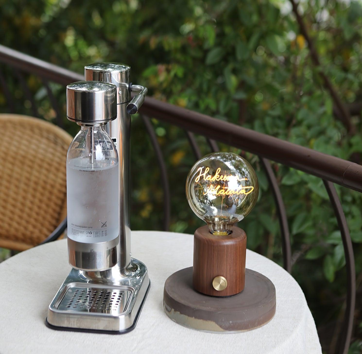 Altheil Retro Wooden Table Lamp