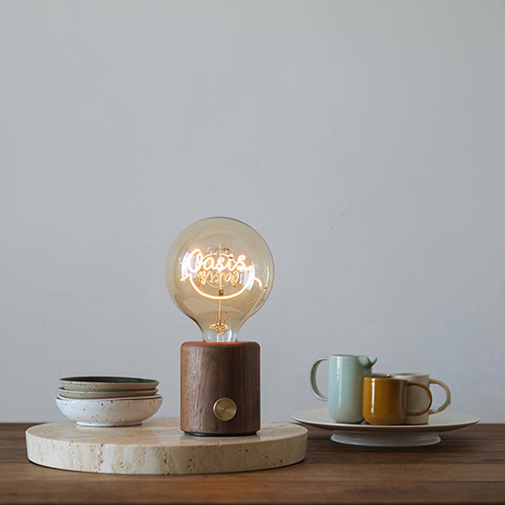 Altheil Retro Wooden Table Lamp