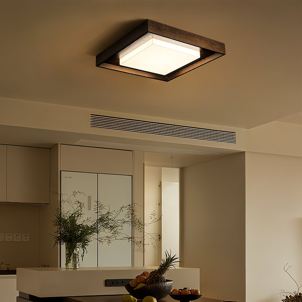 Auro Rustic Wood Ceiling Light