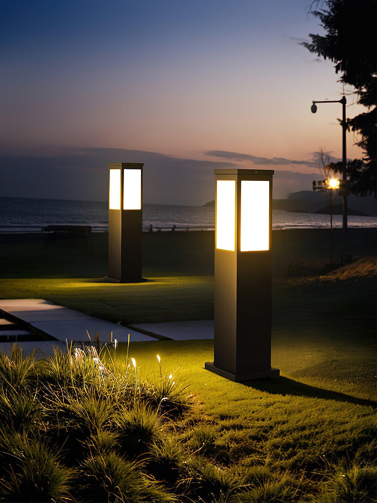 Aspren Bollard Solar Outdoor Light