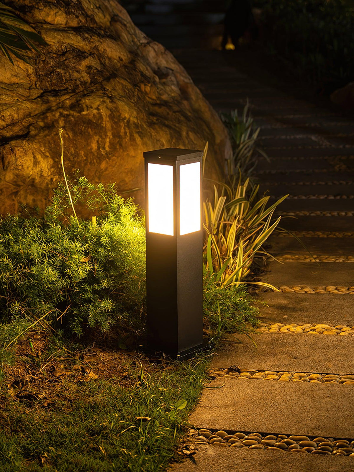 Aspren Bollard Solar Outdoor Light
