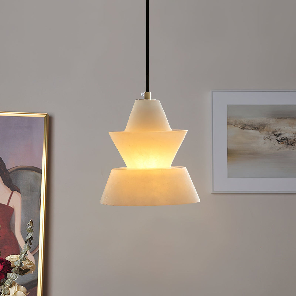 Evo Alabaster  Pendant Light