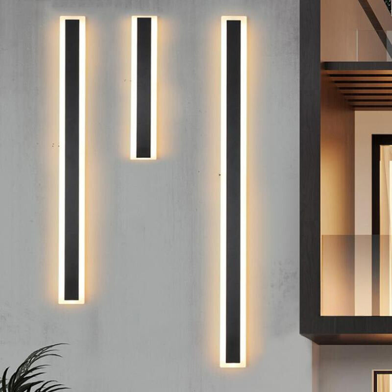 Arisha Radiation Linear Acrylic Outdoor Wall Lamp Garden Corridor - Neutral Decor