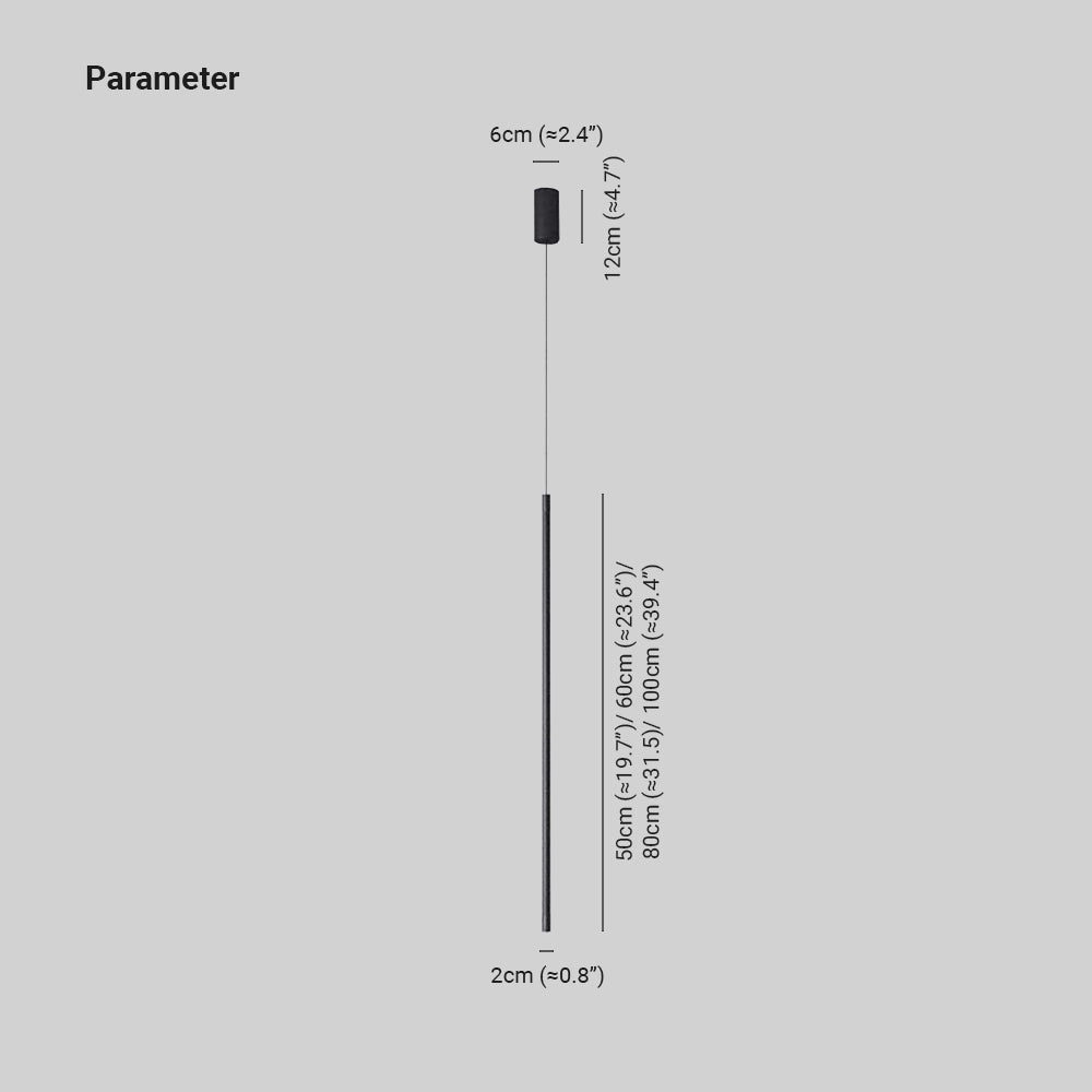 Arisha Minimalist Linear Acrylic Pendant Light - Neutral Decor