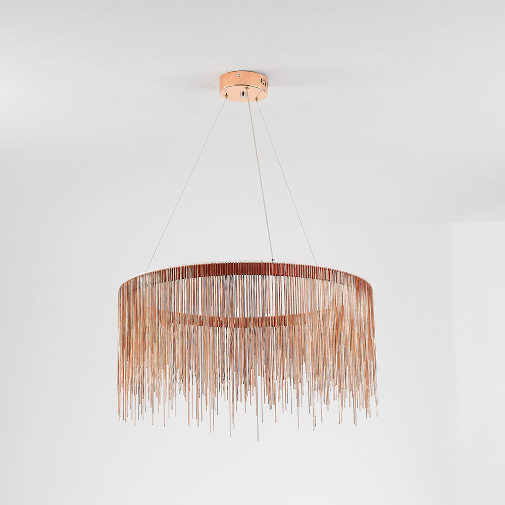 Arisha Tassel Chain Art Deco Pendant Light Living Room Hall - Neutral Decor