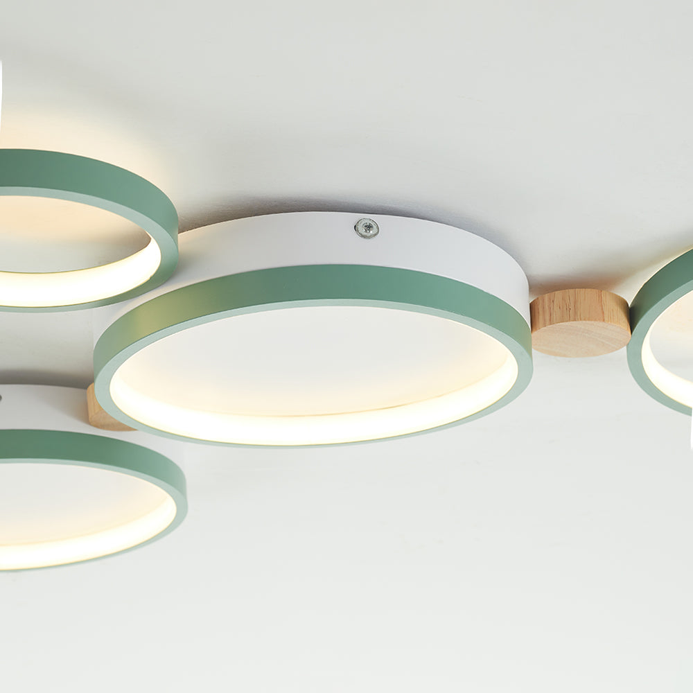 Arisha Round Flush Mount Ceiling Light Bedroom - Neutral Decor