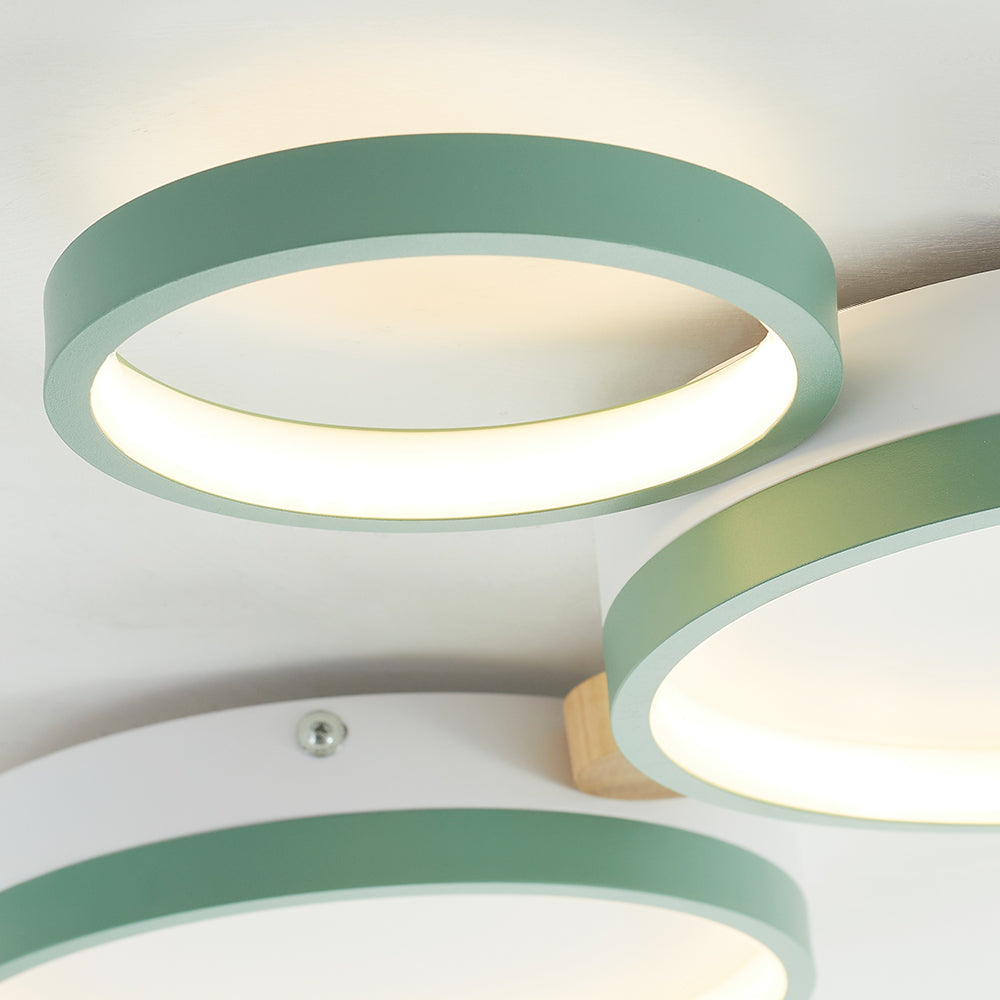Arisha Round Flush Mount Ceiling Light Bedroom - Neutral Decor