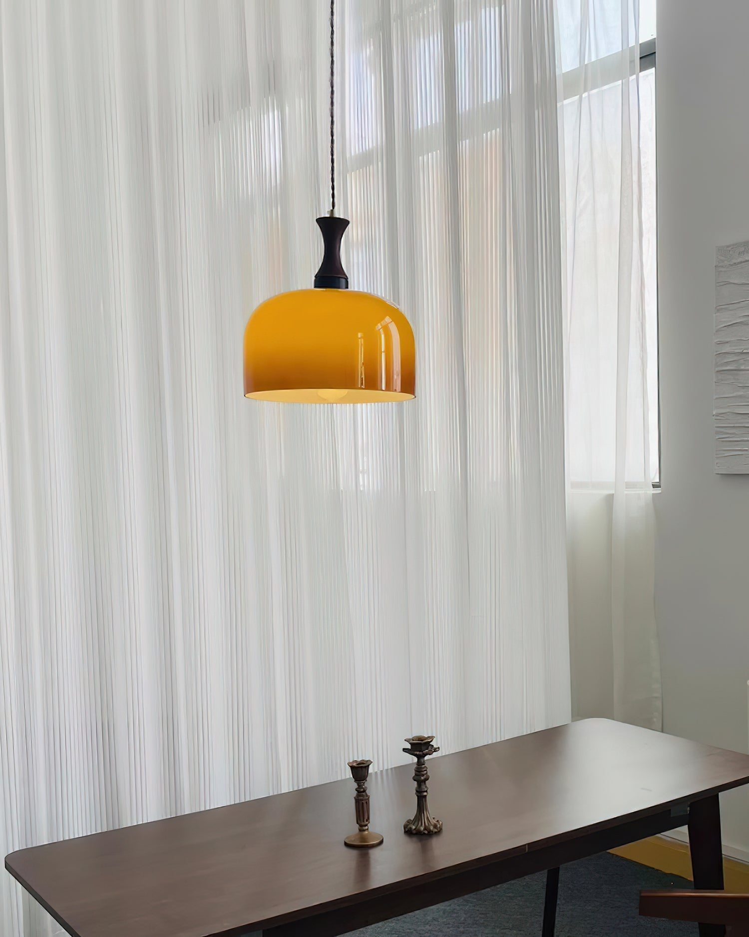 Pivon Plug-In Glass Pendant Lamp - Neutral Decor