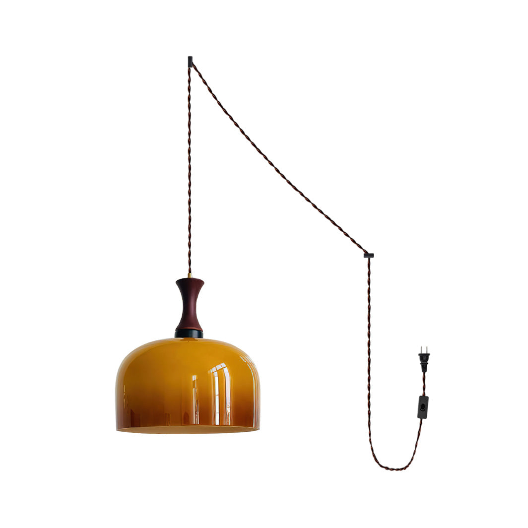 Pivon Plug-In Glass Pendant Lamp - Neutral Decor