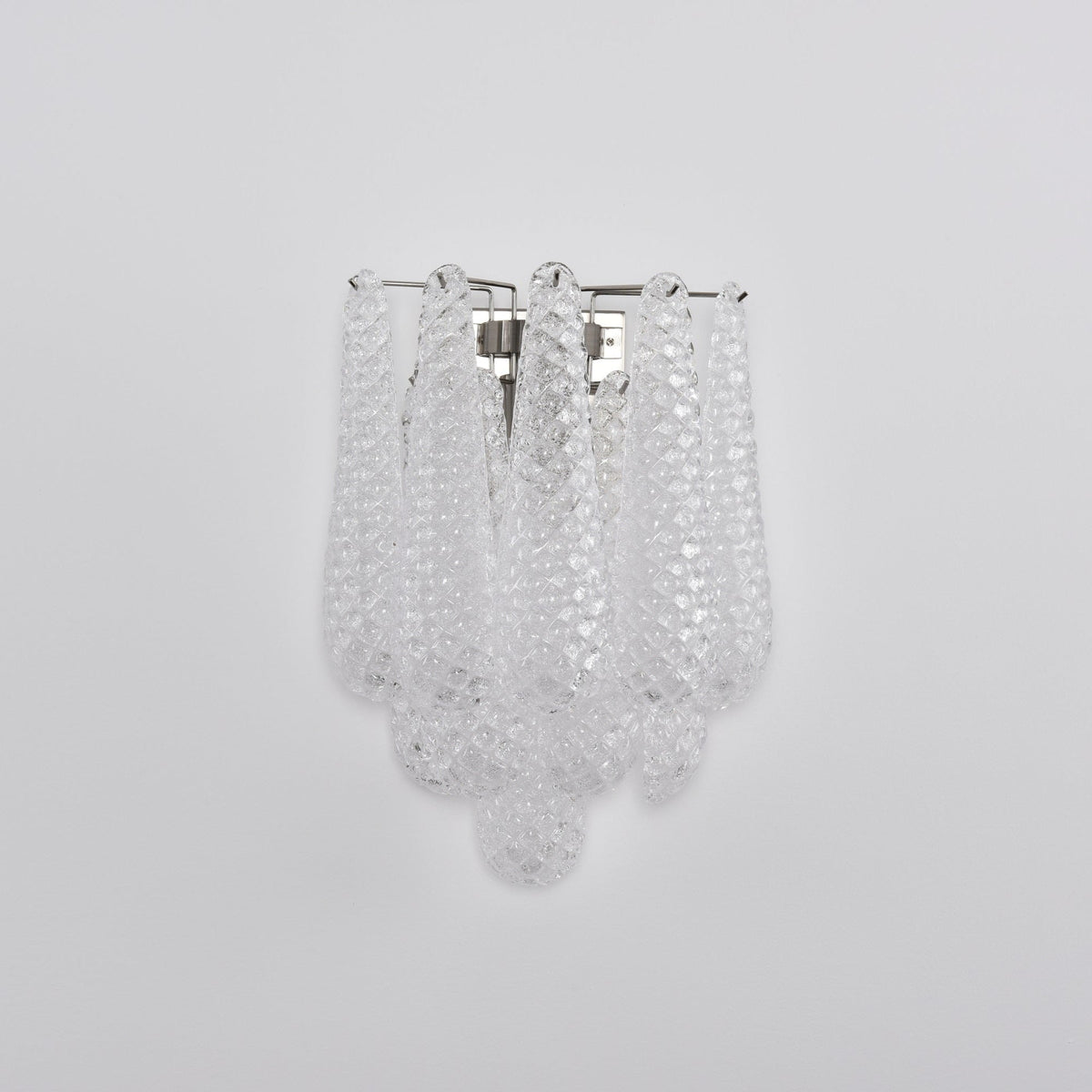 Liorelaria Wall Lamp Pink Teardrop Glass Floral Artistic