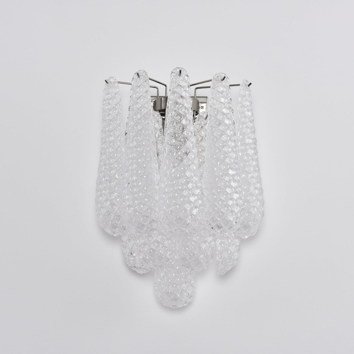 Liorelaria Wall Lamp Pink Teardrop Glass Floral Artistic