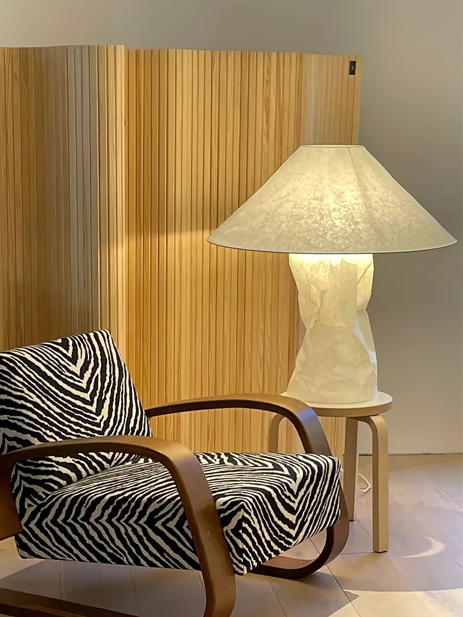 Aerius Paper Artistic Table Lamp - Neutral Decor